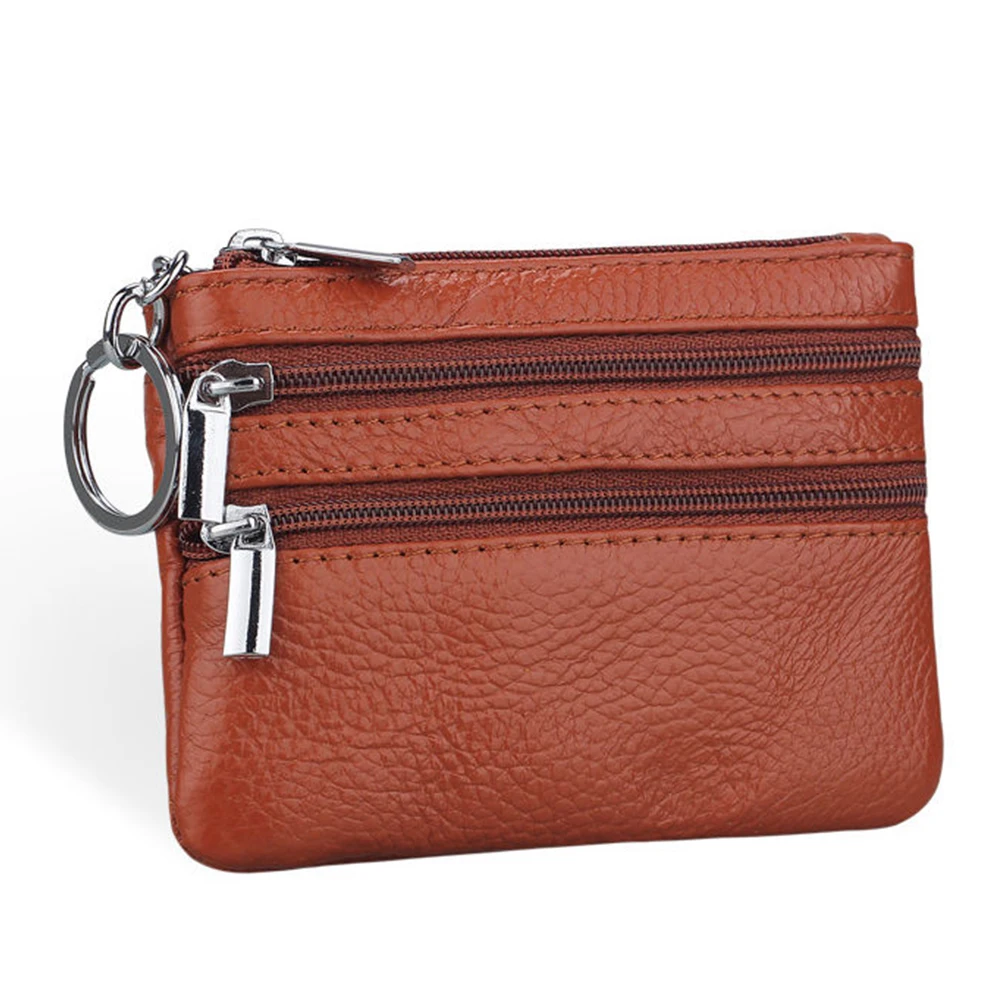 

Мини-кошелек унисекс из искусственной кожи, сумка для мужчин и женщин, маленький бумажник на молнии с монетницей, кредитницей и ключами