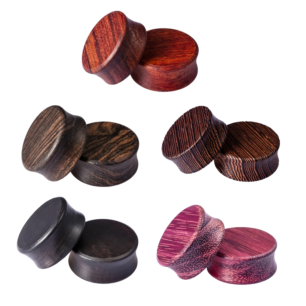 Пирсинг ушей 1 шт. деревянные круглые беруши и туннели расширитель ушек растяжка