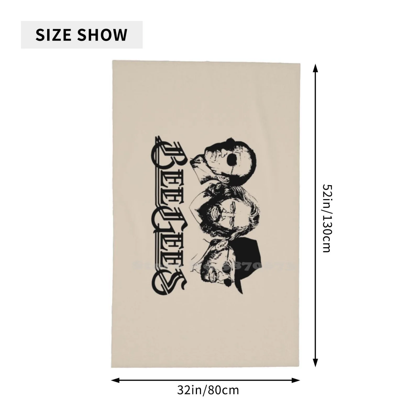 Пляжные полотенца Bijiz быстросохнущие спортивные Andy Gibb Bee Gees Shadow Dance альбом Music Legend