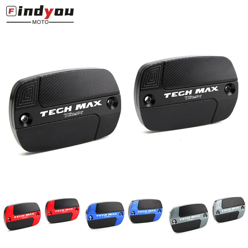 

Motorcycle Front Brake Fluid Fuel Reservoir Tank Cap Cover For YAMAHA T-Max 560 TMAX 560 Tmax560 2020 with LOGO 'Tech Max tmax '