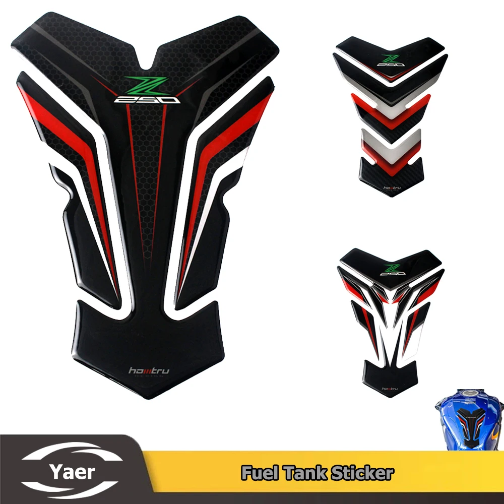 

For KAWASAKI NINJA 250 Z250 EX250 250R Motorcycle Carbon Fiber Fuel Tank Pad Protection Sticker Fuel Tank Decal 3D