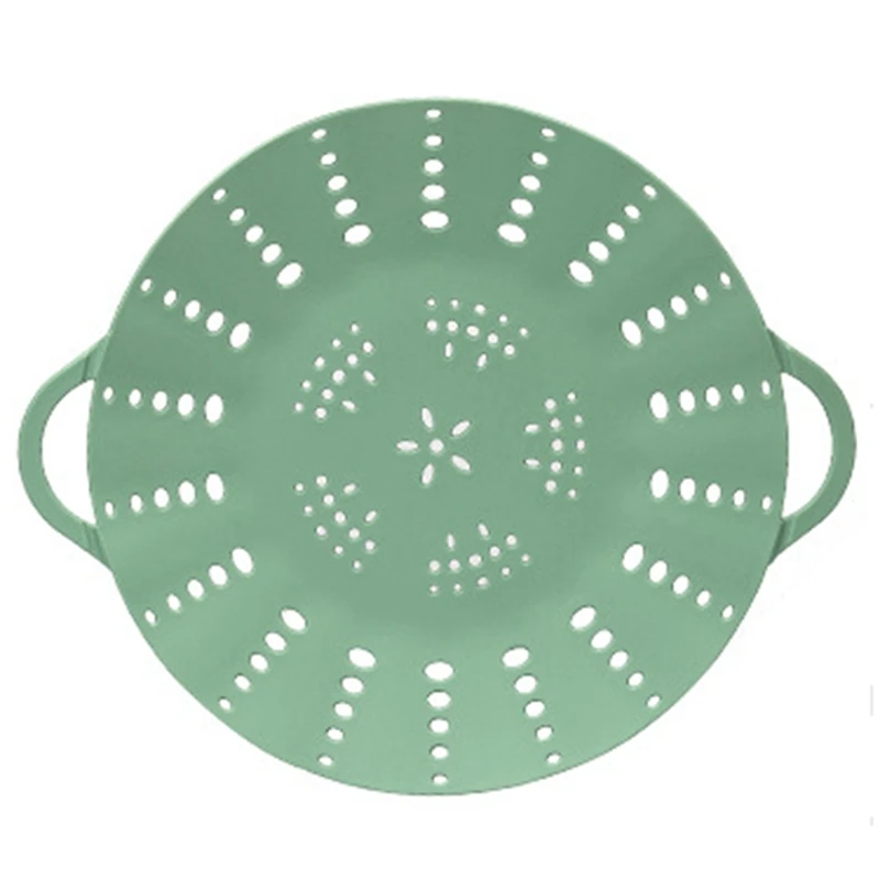 

11.5Inch Silicone Steamer Rack, Heat Resistant Steaming Tray Cookware Stock Pot Stand, Kitchen Tool(2 PCS)