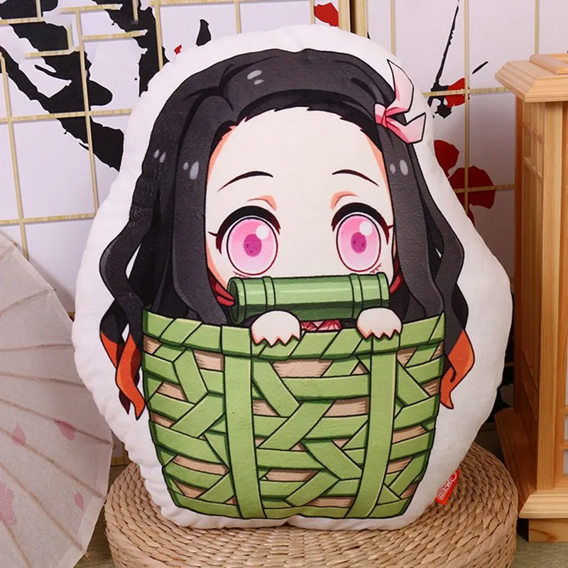Аниме Demon Slayer Kimetsu no Yaiba Kamado Nezuko Косплей Кукла Плюшевая Мягкая Подушка игрушка подарок новинка