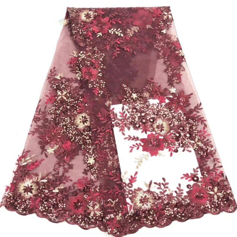 Новинка 2020 блестящая Тюлевая кружевная ткань французское кружево отделка сделай