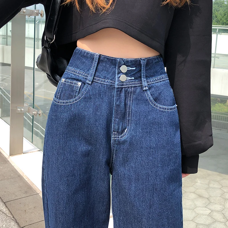 

Straight-Leg Jeans Women's New 2021 Pants High Waist Thin Drape and Wide-Leg Pants
