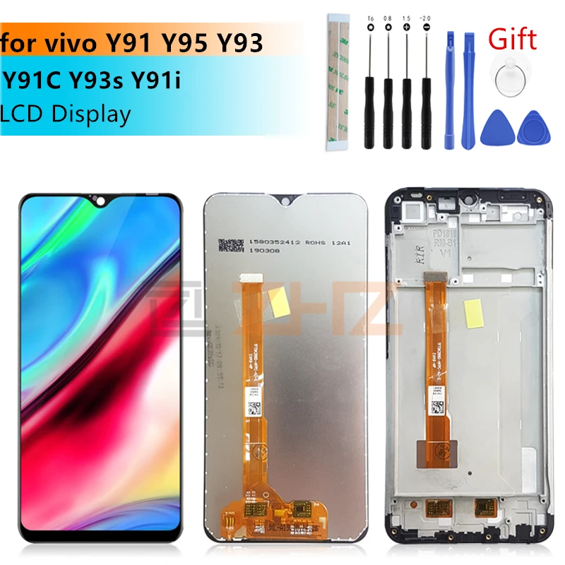 ДЛЯ vivo Y93 LCD y91 дисплей y91c кодирующий преобразователь сенсорного экрана в сборе y91i