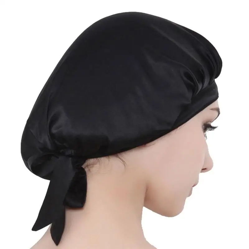 1 шт. шапка для сна мягкая гладкая широкая боковая эластичная лента чепчик дома