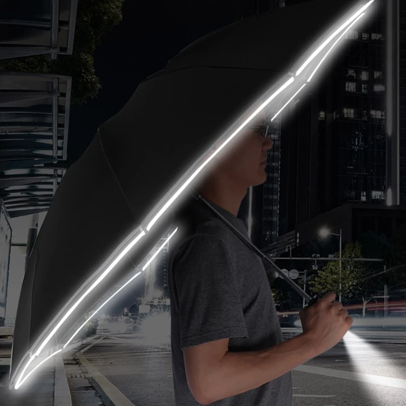 

Автоматический складной зонт заднего хода со светодиодсветильник кой десять костей три складных