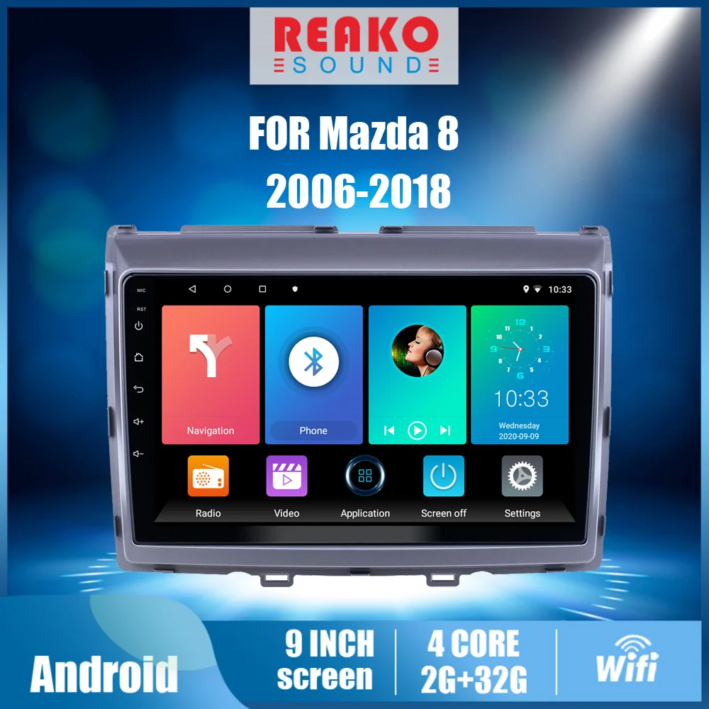 Автомобильная магнитола 2 din 9 дюймов GPS-навигация мультимедийный плеер |