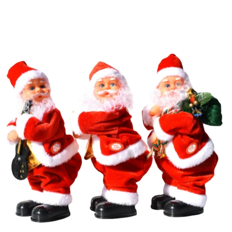 

Christmas Gift Shaking Hip Music Santa Claus Electric Toy Christmas Ornaments Old Man Doll Birthday Gift Electric Toy Music