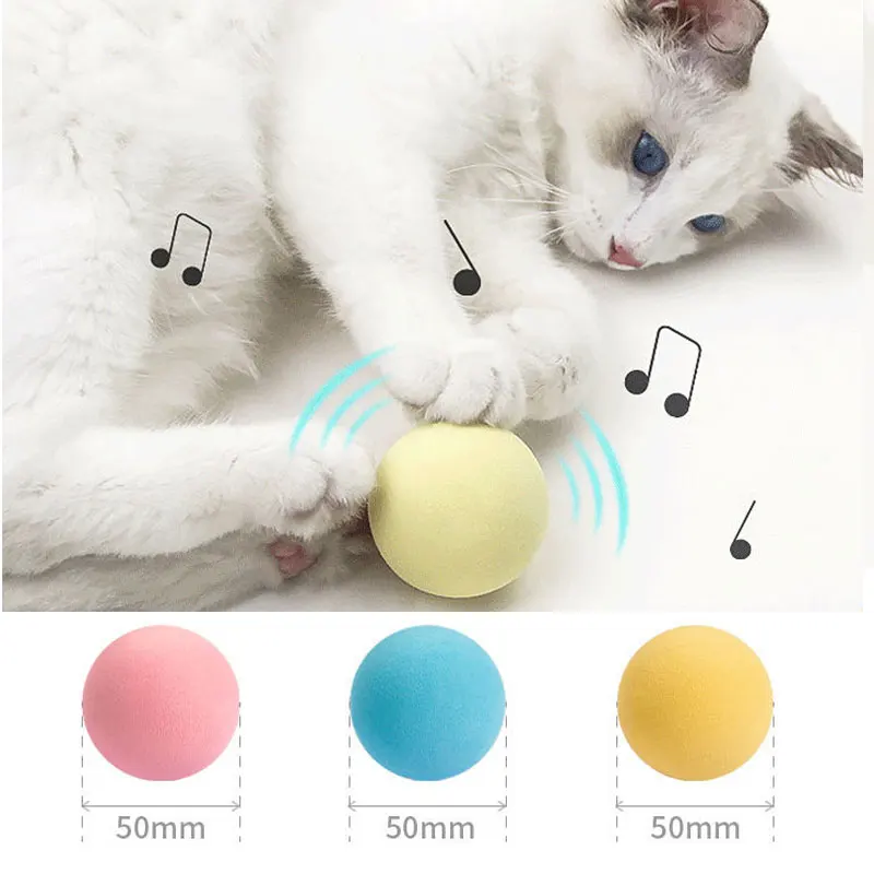 

Игрушки для кошек интерактивный мята кошка мяч тренировочная мягкая игрушка умный мяч для домашних животных питомец пищащая кошка аксессу...