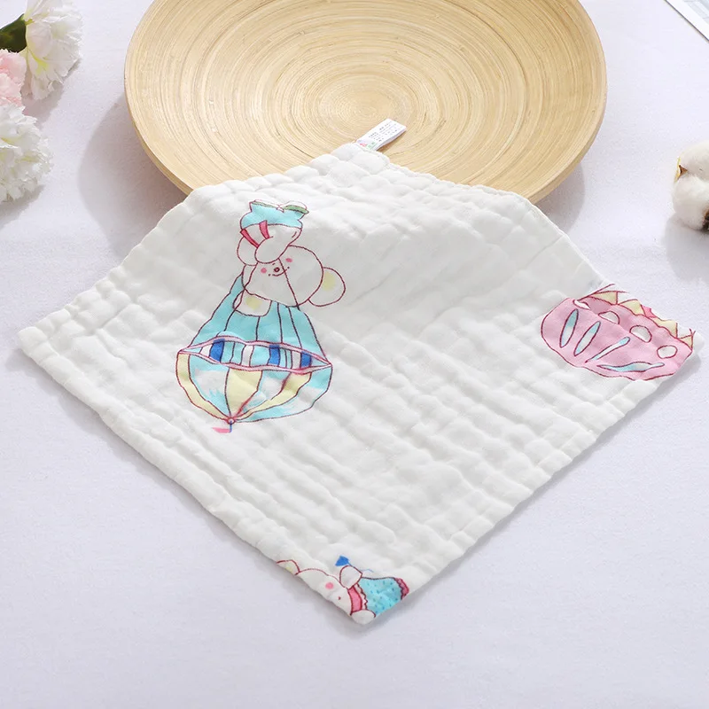 25*25 100% Марлевое хлопковое детское платок квадратное муслиновое полотенце для