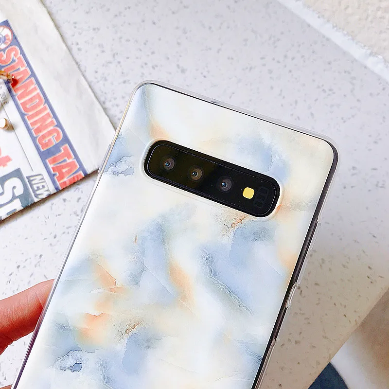 Матовый мрамор мягкий чехол для samsung Galaxy A50 A70 S7 край S8 S9 S10 плюс S10e 30 A20 A10 M10 A6 A9 A7 2018