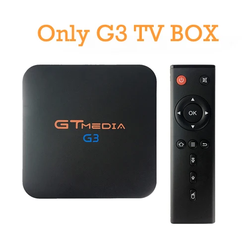 G3 TV BOX Бразилия GTMEDIA G3 Android 7,1+ IP ТВ сервер Smart tv Box медиаплеер 2 Гб 16 Гб пульт дистанционного управления 4K HD H.265 WIFI2.4G телеприставки - Цвет: G3 TV BOX