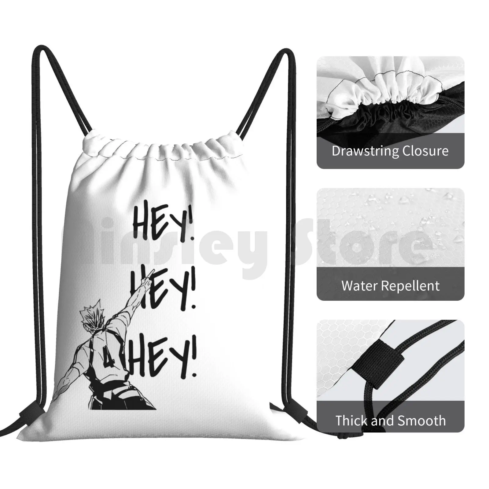 Bokuto Fukudorani's Ace Hey рюкзак на шнурке сумка для верховой езды альпинизма