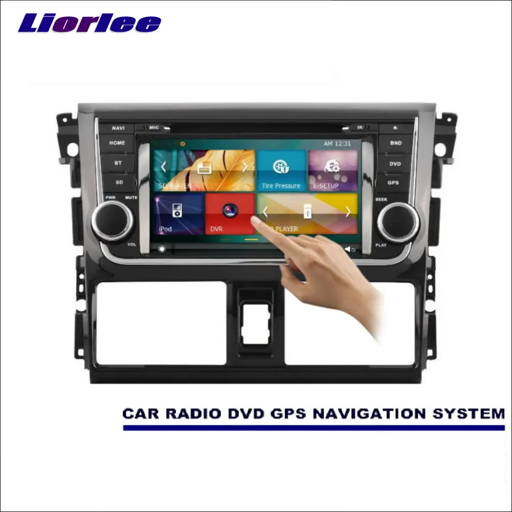 

For Toyota Vios 2014-2016 Car Radio CD DVD Player Amplifier HD TV Screen GPS Navigation Audio Video System