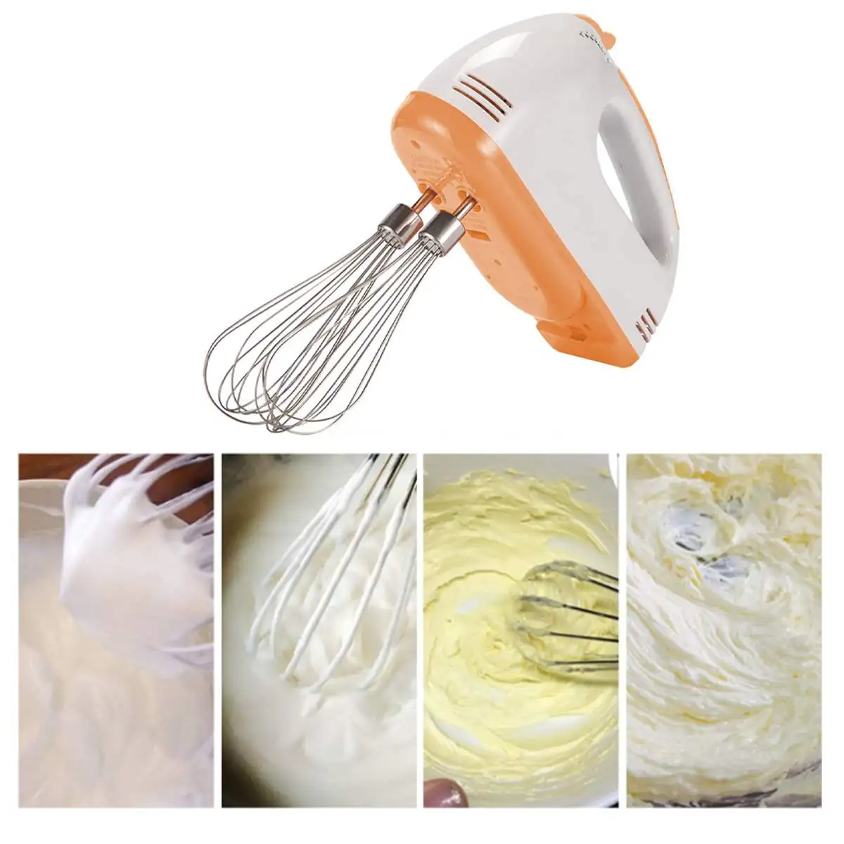 

7 Speeds Adjustable Electric Cream Mixer Handheld Food Blender 220V Household Egg Beater Baking Whipping Cream Machine