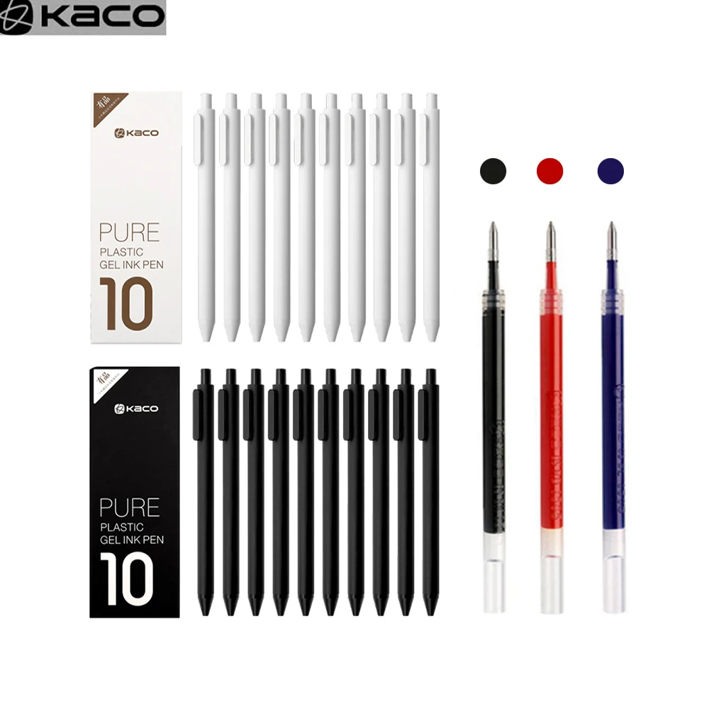 Ручка для письма YOUPIN KacoGreen KACO 0 5 мм гелевые ручки Gal чернила гладкие долговечные