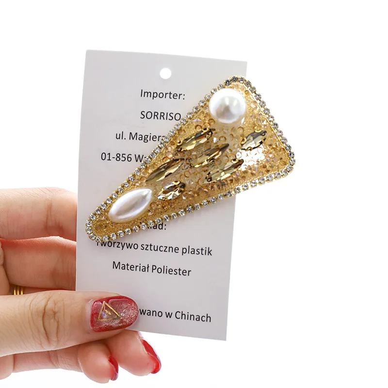 

2020 New Women Girls Hair Clips Pearls Hair Pins Rhinestone Hair Accessories Hair Styling Stick Snap Hair clips Hair Barrette
