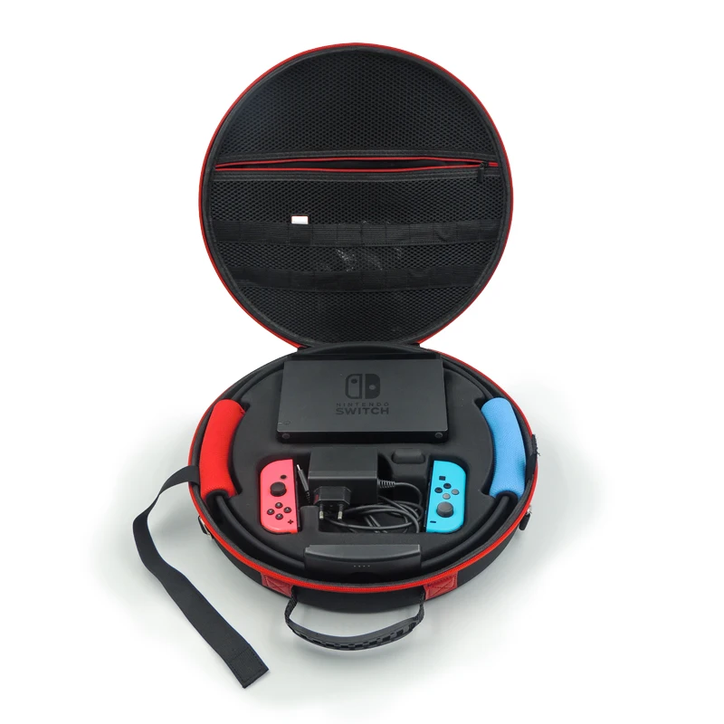 

Защитная сумка для хранения большой емкости, чехол на молнии для консоли Nintendo NS Switch/джойстика/фото/игровой карты/ремешка для ног