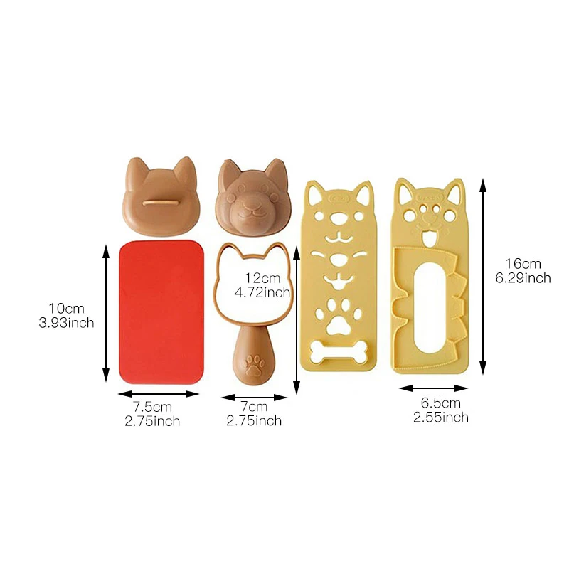 Щенок рисовый шар форма в виде животных суши дети Бенто собака Ланч мультфильм