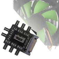 multi way splitter cooler cooling fan hub pc sata 1 12v to pcb socket adapter speed 3pin controller 8 for computer 2 level u0x3