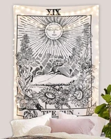 tarot card tapestry wall hanging mandala tapestry astrology divination for home decoration living room hippies wall hanging