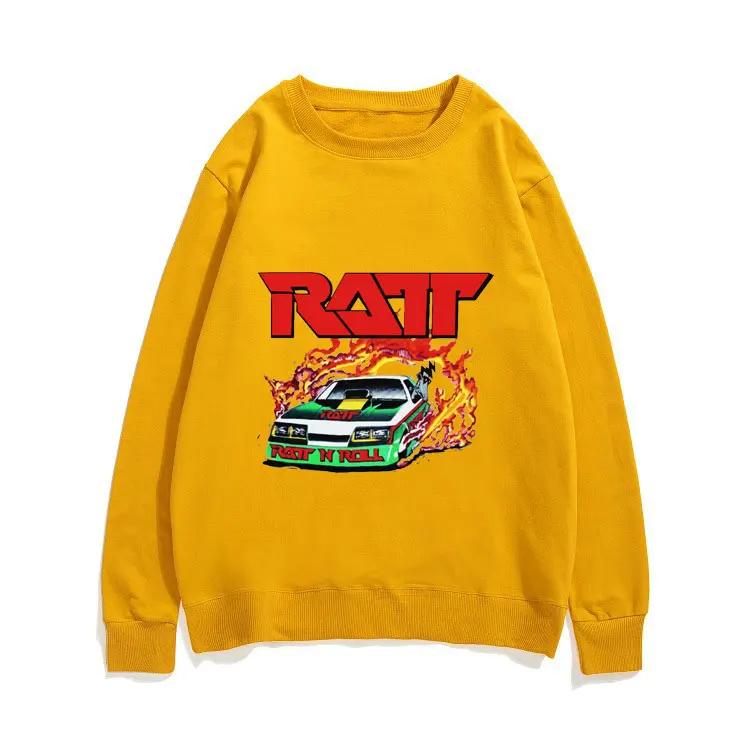 

Autumn Winter Unisex Oversized Streetwear RATT Pullover Toyota AE86 Print Tops Car Sweatshirt Man Woman Fashion Loose Tracksuit