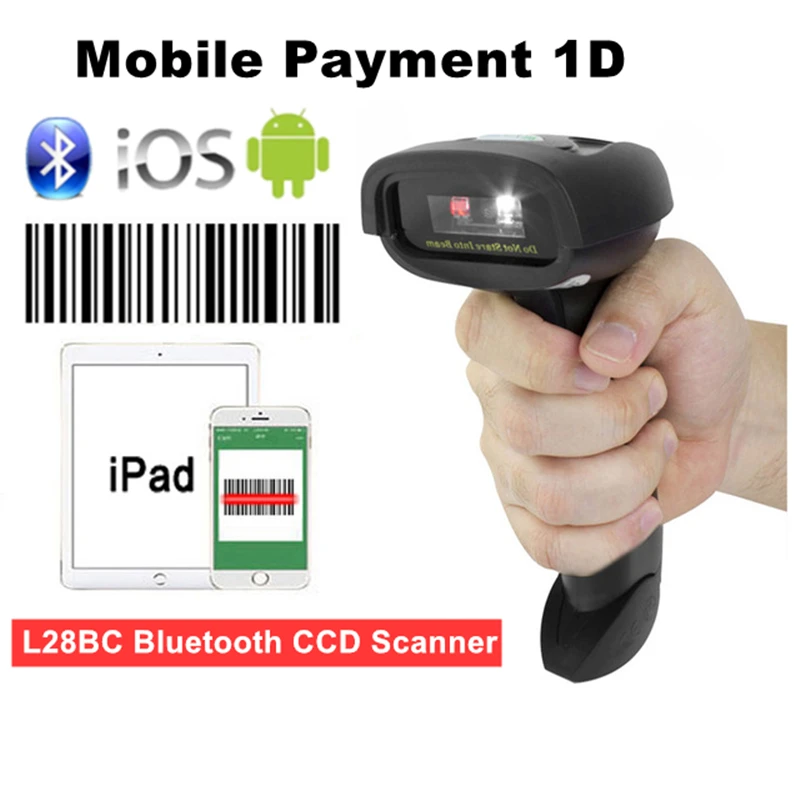 Сканер штрих кода Bluetooth портативный 1D сканер для оплаты|Сканеры| |