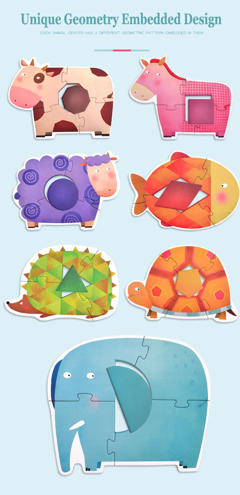 MiDeer Puzzle Kids Puzzles Educational Toys Children Toys Educational Paper Toys for Children Gifts > 3 Years Old