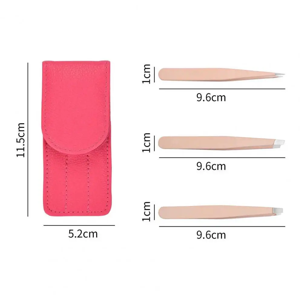 

1Set Tweezers Set Tight Bite Easy to use Stainless Steel Faux Eyelashes Makeup Forceps for Double Eyelid Sticker Makeup Tools