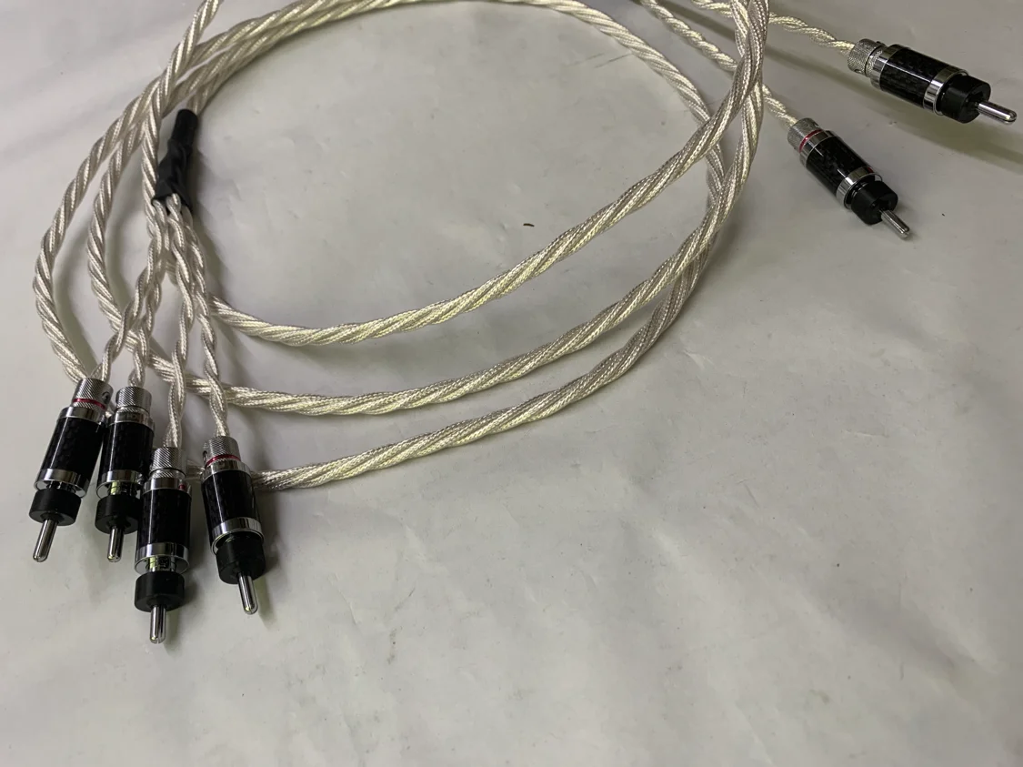 Высококачественный Y образный разъем из углеродного волокна HI Fi аудио кабель для