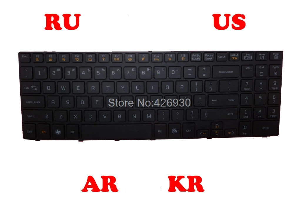 RU США KR AR Клавиатура для LG N550 S T N560 B C D P V X LGN56 Русский Английский Корея
