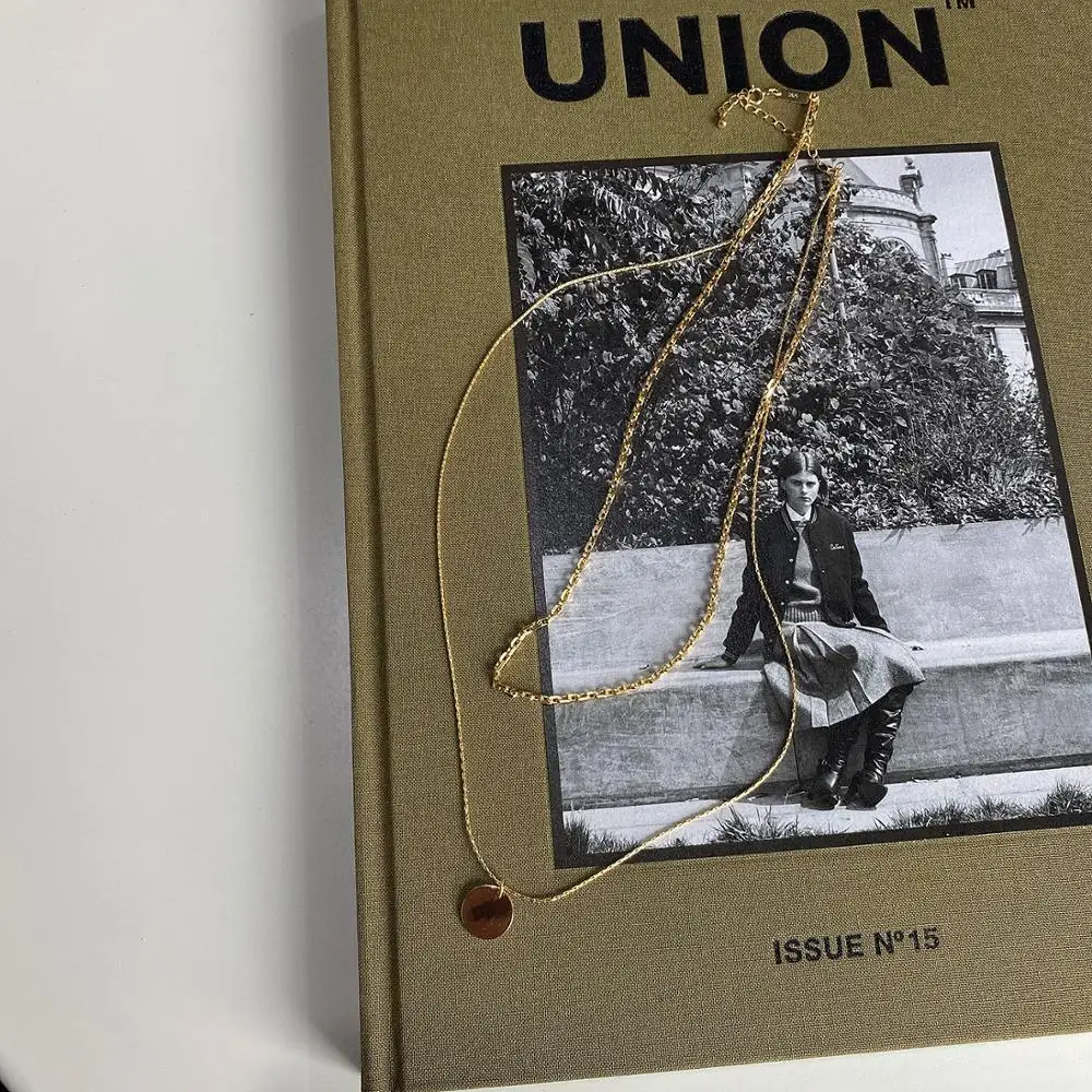 Ожерелья-Чокеры для женщин золотые серебряные модные Многослойные Длинные