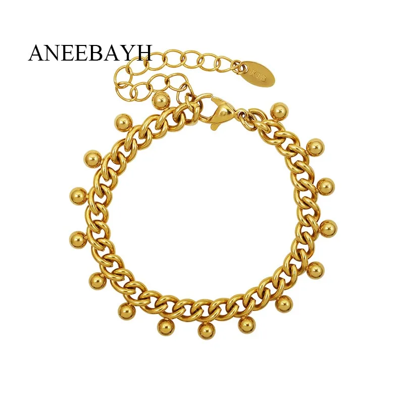В богемном стиле малых стальных шариков браслеты с брелоками для женщин модное