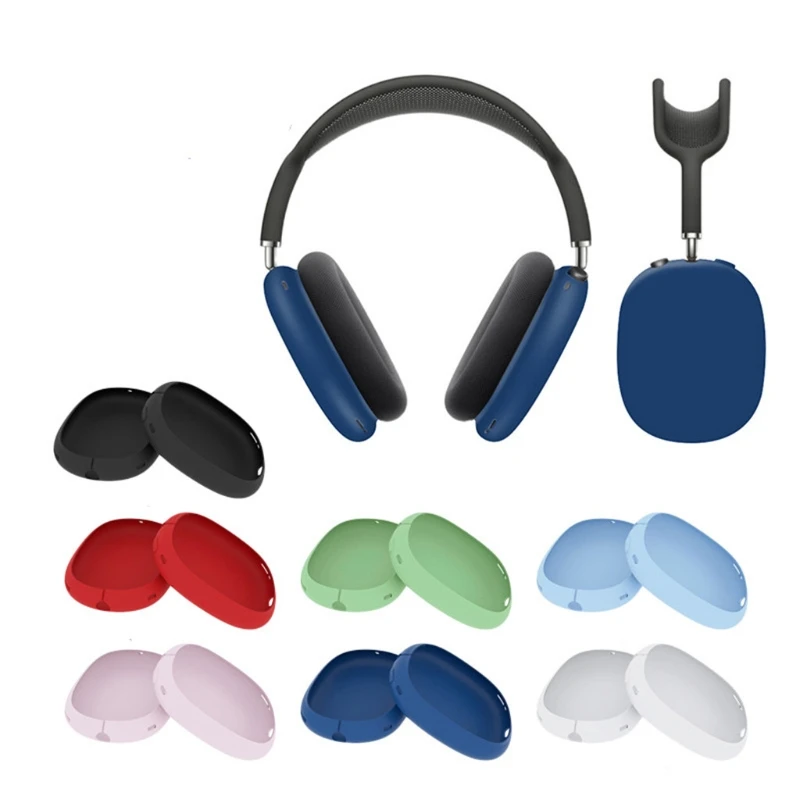

Headphone Silicone Protective Case Shockproof Sleeve Skin Cover for AirPods Max True Wireless Bluetooth-compatible Headphone