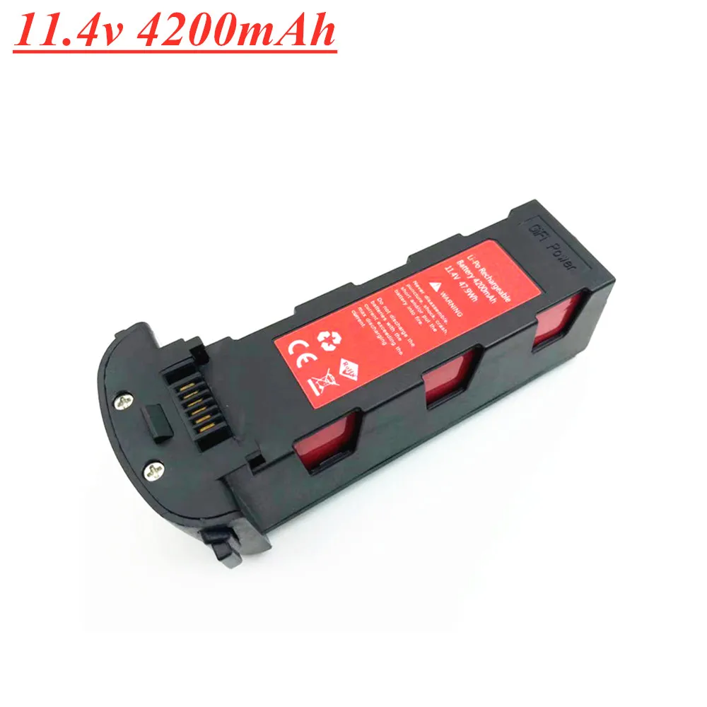 

Upgrade 11.4v 4200mAh Battery for Hubsan H117S Zino GPS RC Quadcopter Spare Parts Intelligent Flight Battery For RC Camera Drone