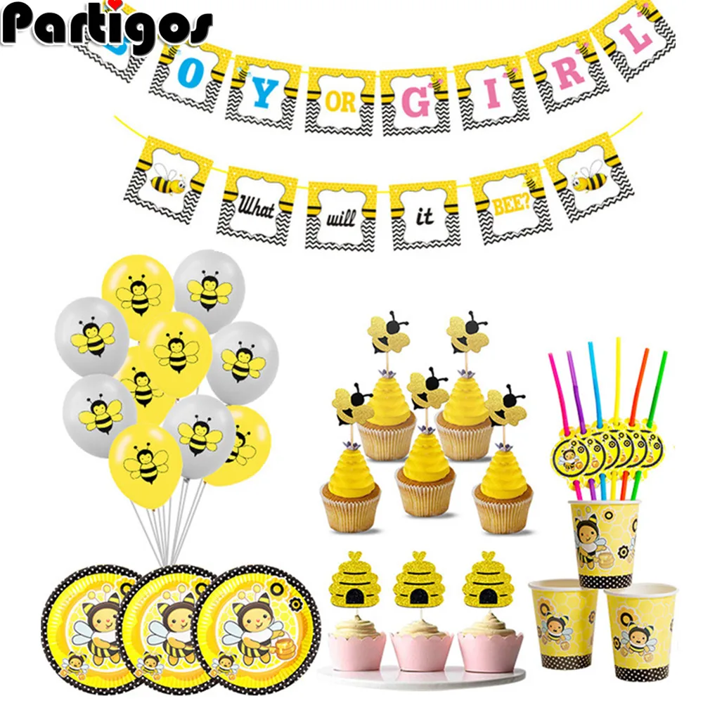 Пчела латексные шары белый золотой черный шаровары набор пчелы животное День