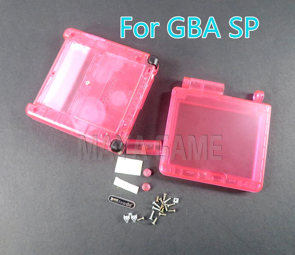 

1set Transparent Limited Edition Full Housing Shell For Nintend Gameboy Advance SP Clear Game Console Cover Case For GBA SP