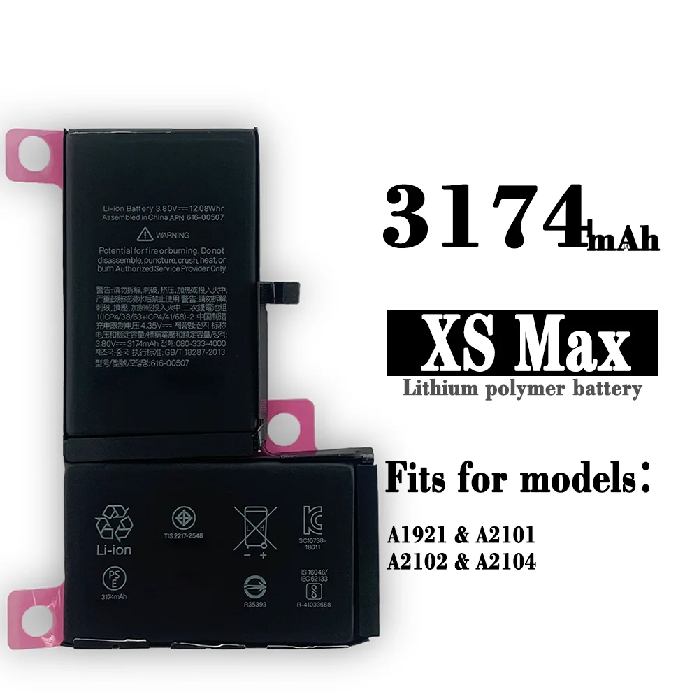 Compatible For Apple / iPhone XS MAX 3174mAh Phone Battery Series enlarge