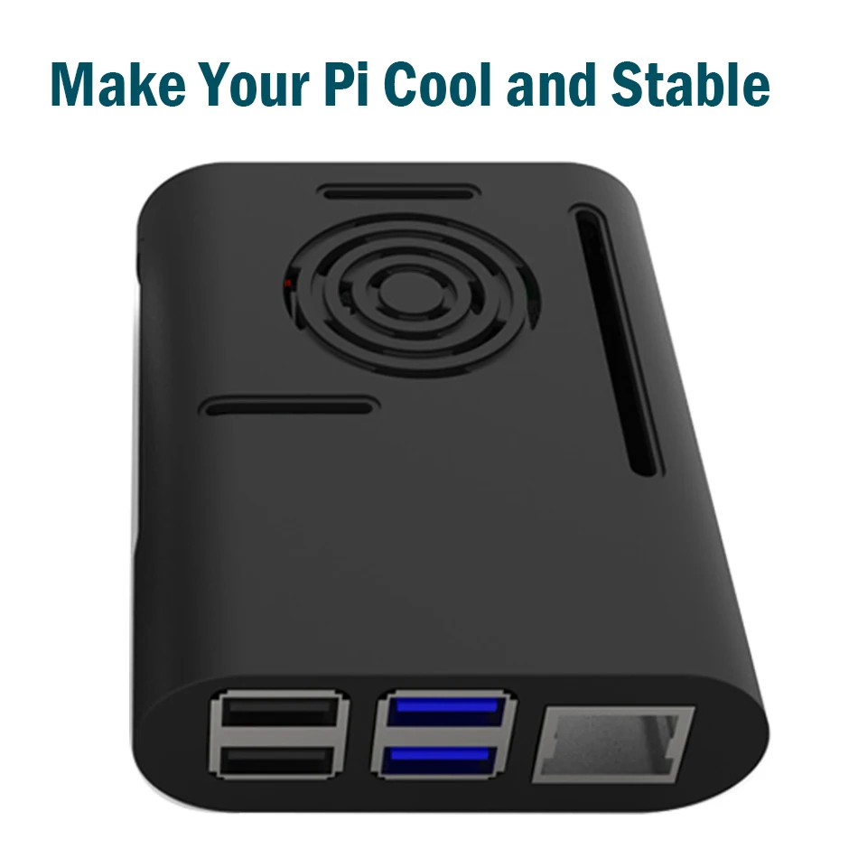 Чехол Aokin Raspberry Pi 4 для чехол с охлаждающим вентилятором радиатор Модель B 4B