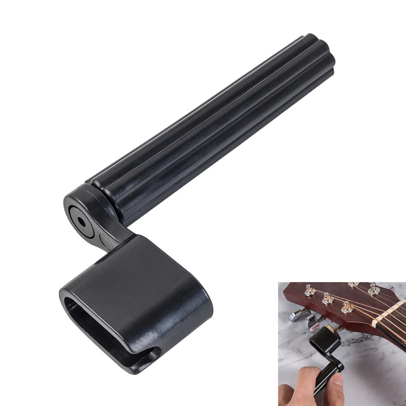 

Черный Пластик станок для намотки гитарных струн быстрая Скорость бас-гитары колышек головка шнура инструменты настройки Аксессуары для г...