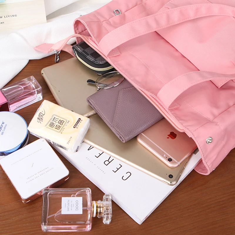 

Women's 2021 Bags Handbags Handbags Casual Women's Canvas Student Handbag Solid Color Reusable Waterproof Shoulder Shopping Bag