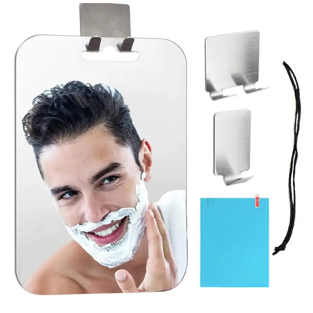 

Wall Hangings Shower Mirror Fogless Bathroom Shaving Mirror Shower Mirror Mirror With Razor Holder For Shower Frameless Shower M