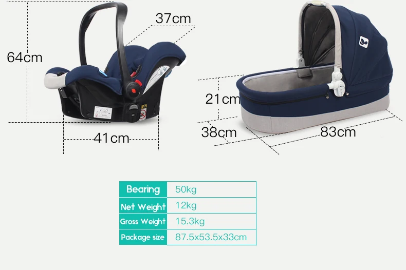 Coolbaby/детская коляска с высоким пейзажем в европейском стиле, двухнаправленная, Противоударная, портативная, детская коляска