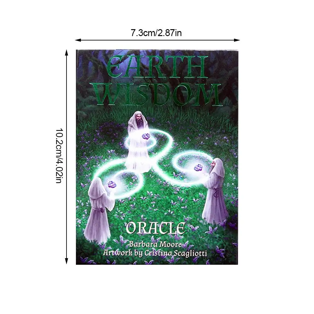 32pcs Earth Wisdom Oracle Cards English Ebook To Guide Tarot for Family Party Durable Pokers Board Game Entertainment | Спорт и