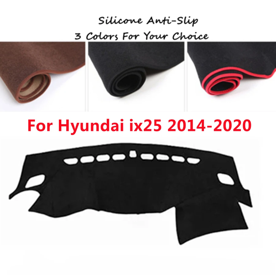 

Super Soft Anti-slip Car Dashboard Cover For Hyundai IX25 (2014-2020) 2015-16-17-18-2019 Auto DashMat Sun Shade Pad Protector