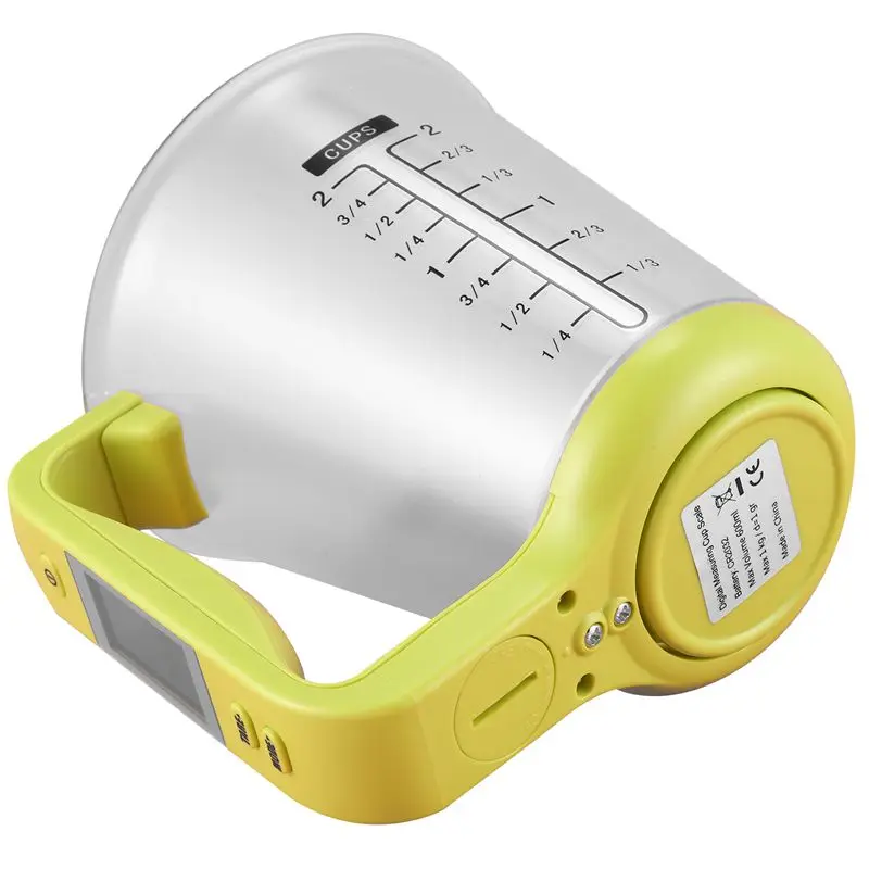 

Measuring Cup Kitchen Scales Digital Beaker Libra Electronic Tool Scale with LCD Display Temperature