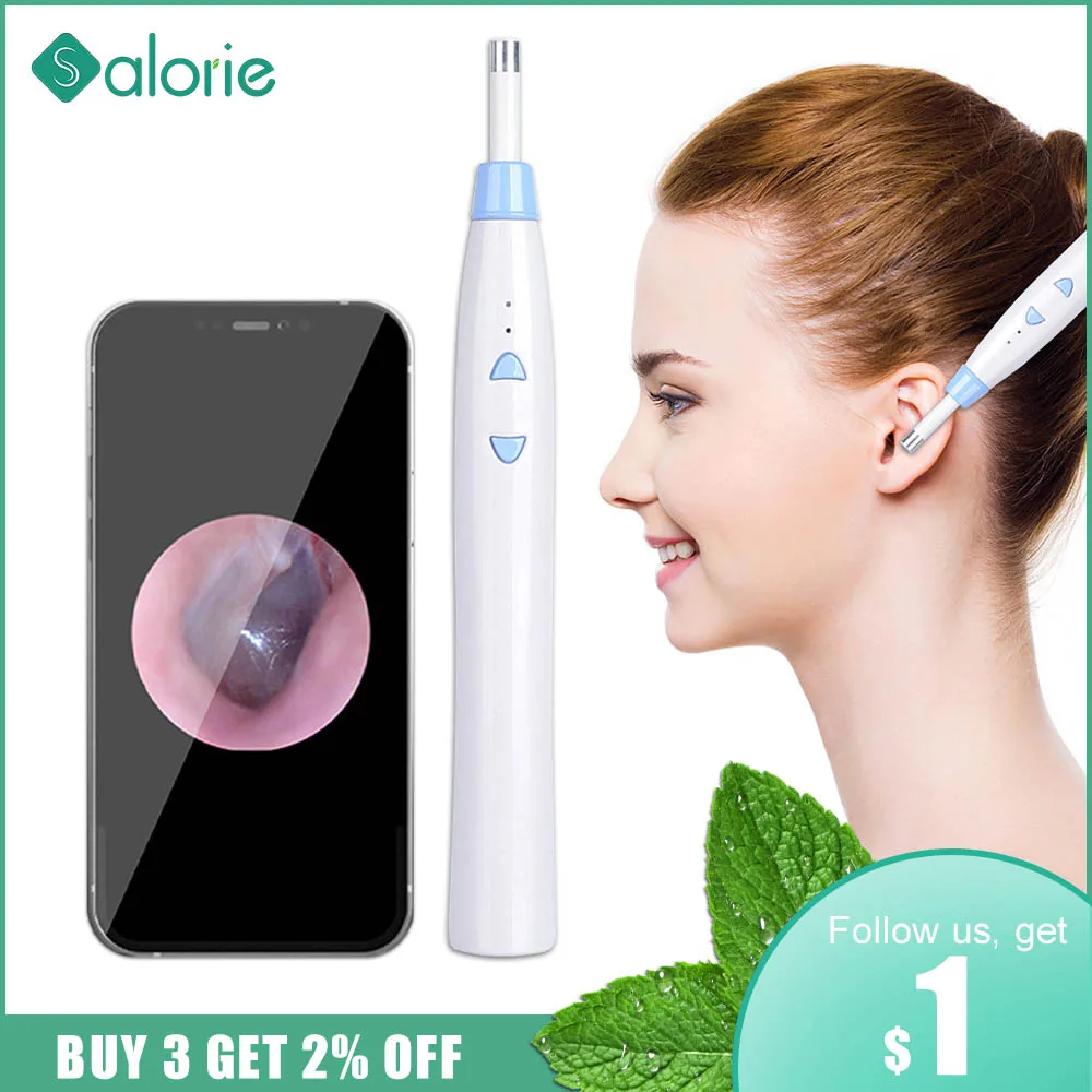 

Отоскоп для ушей с Wi-Fi и светодиодной подсветкой, 5,5 мм