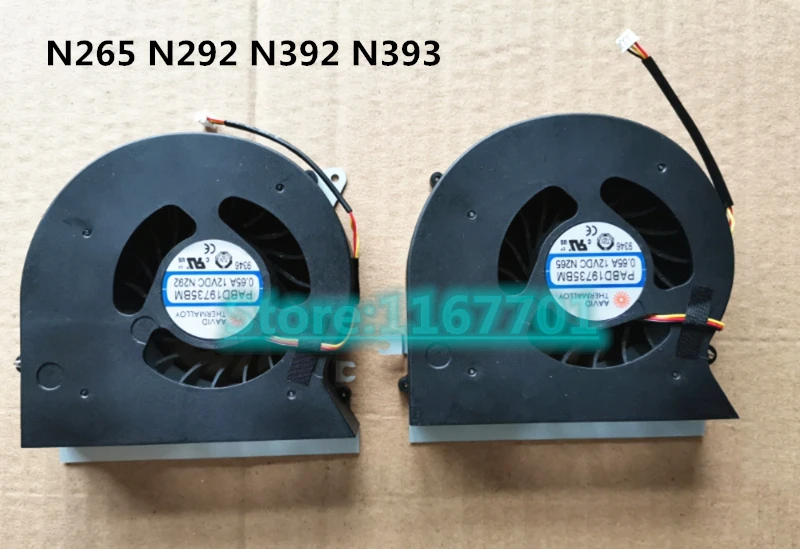 Ноутбук GPU вентилятор охлаждения для MSI GT72 GT72S GT72VR 6QD 6RD MS-1781 1782 1785 PABD19735BM-N348 N265 N292 N392 N393